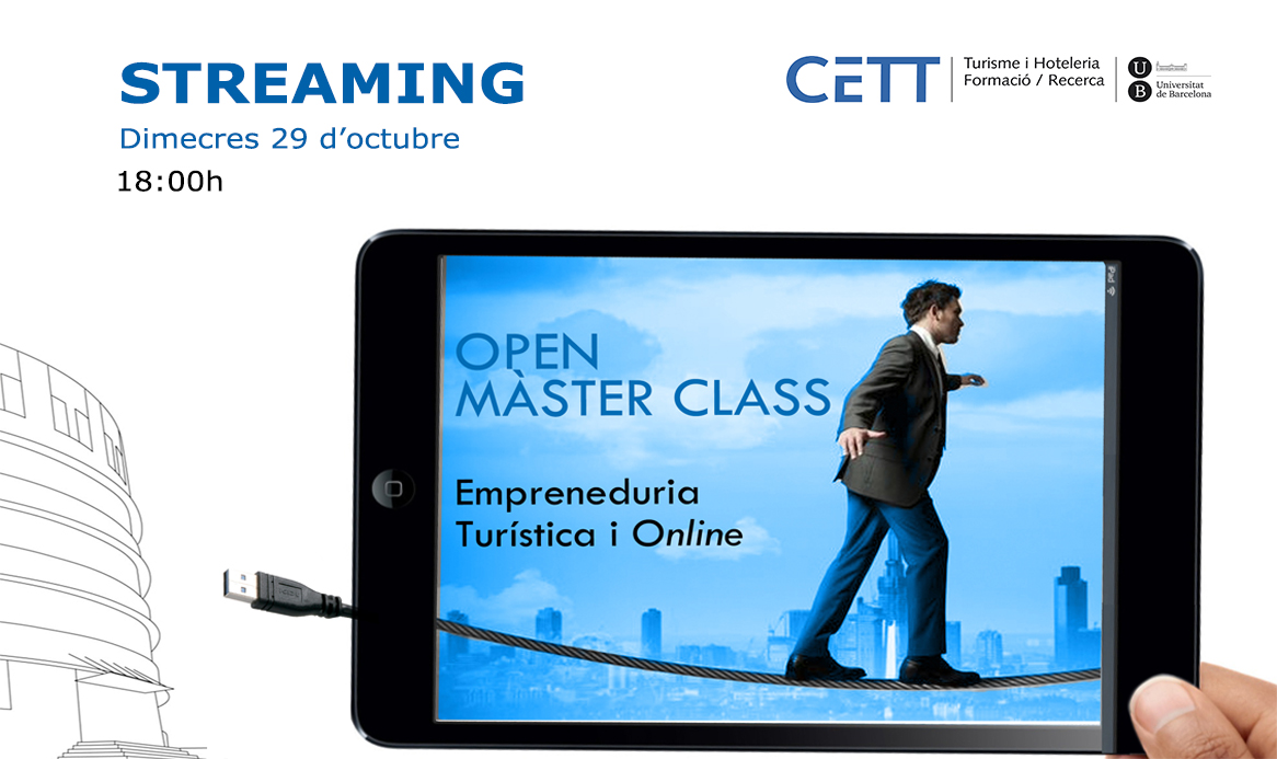 Fotografía de: Open Master Class sobre Emprendeduría Turística y Online | CETT